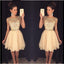 Junior Cute Beaded See through Graduation Homecoming Dresses, BG51445