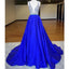 Eleagnt Royal Blue V Neck Inexpensive Long Prom Dresses, BG51524