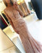 Champagne Mermaid Half Sleeves Applique Sexy Long Prom Dresses, BG51543 - Bubble Gown