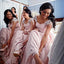 Cap Sleeve Pink Elegant Cheap Long Bridesmaid Dresses, BG51640 - Bubble Gown