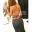 Sexy Open Back Mermaid Spaghetti Strap Evening Long Prom Dresses, BGP088