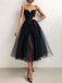 Simple A-line Tulle Spaghetti Straps Long Evening Prom Dresses, Custom Prom Dress, BGS0144