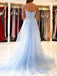 Sexy Mermaid Spaghetti Straps Lace Long Evening Prom Dresses, MR7055
