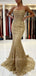 Sexy Mermaid Spaghetti Straps Lace Long Evening Prom Dresses, MR7052