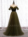 Off Shoulder Long Evening Prom Dresses, Cheap Sweet Prom Dresses, MR7069