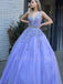 Sex Deep V Neck Backless Lace Tulle Long Evening Prom Dresses, Cheap Sweet Prom Dresses, MR7113