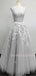Sex A-LineLace Embroidery Long Evening Prom Dresses, Cheap Tulle Sweet Prom Dresses, MR7155