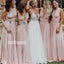 Pretty Mismatched Styles  Long Bridesmaid Dresses BMD004