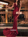 Sexy V-neck Side Split Sequins Long Prom Dresses FP1209