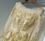 Affordable Long Sleeves Tulle Formal Cheap Long Prom Dresses, BGP008 - Bubble Gown
