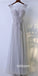 Simple Cheap Formal Tulle Applique Lace Up Back Popular Long Prom Dresses, BGP019