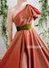 A-line Side Split One Shoulder Long Prom Dresses FP1135