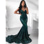 Green Sequin Mermaid Simple Cheap Long Prom Dresses, BGP206 - Bubble Gown