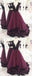 Charming Grape Sexy Open Back Affordable Long Prom Dress, BG51086 - Bubble Gown