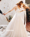Sexy V-neck Spaghetti Strap Tulle Dream Wedding Dresses, BGH044