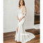 Elegant See Through Mermaid Split Side Dream Wedding Dresses, BGH059