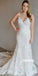 Charming Spaghetti Strap Applique Lace Wedding Dresses, BGH081